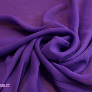 Ткань для пэчворка Шифон однотонный, фиолетовый