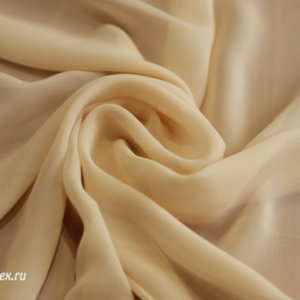Ткань для шарфа Шифон однотонный, светло-персиковый