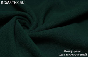 Ткань для спортивной одежды Флис цвет темно-зеленый